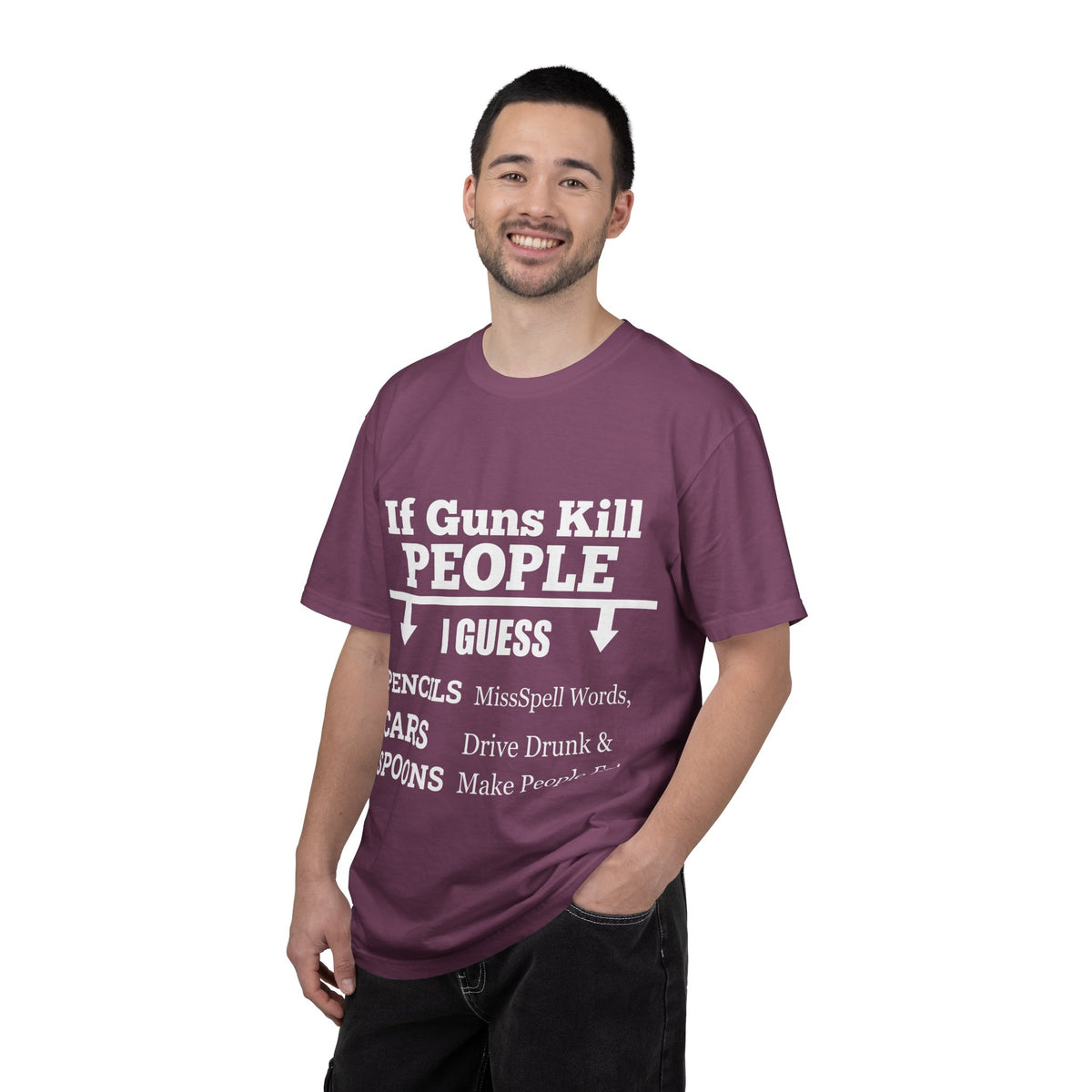 If Guns Kill People Funny Firearm Statement Comfort Colors Tee