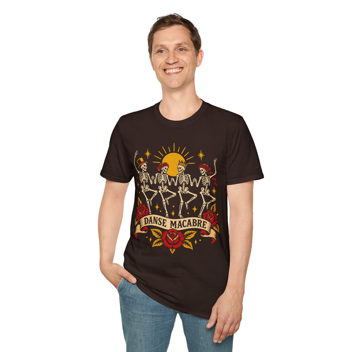 American Traditional Tattoo Skeleton Dance Shirt