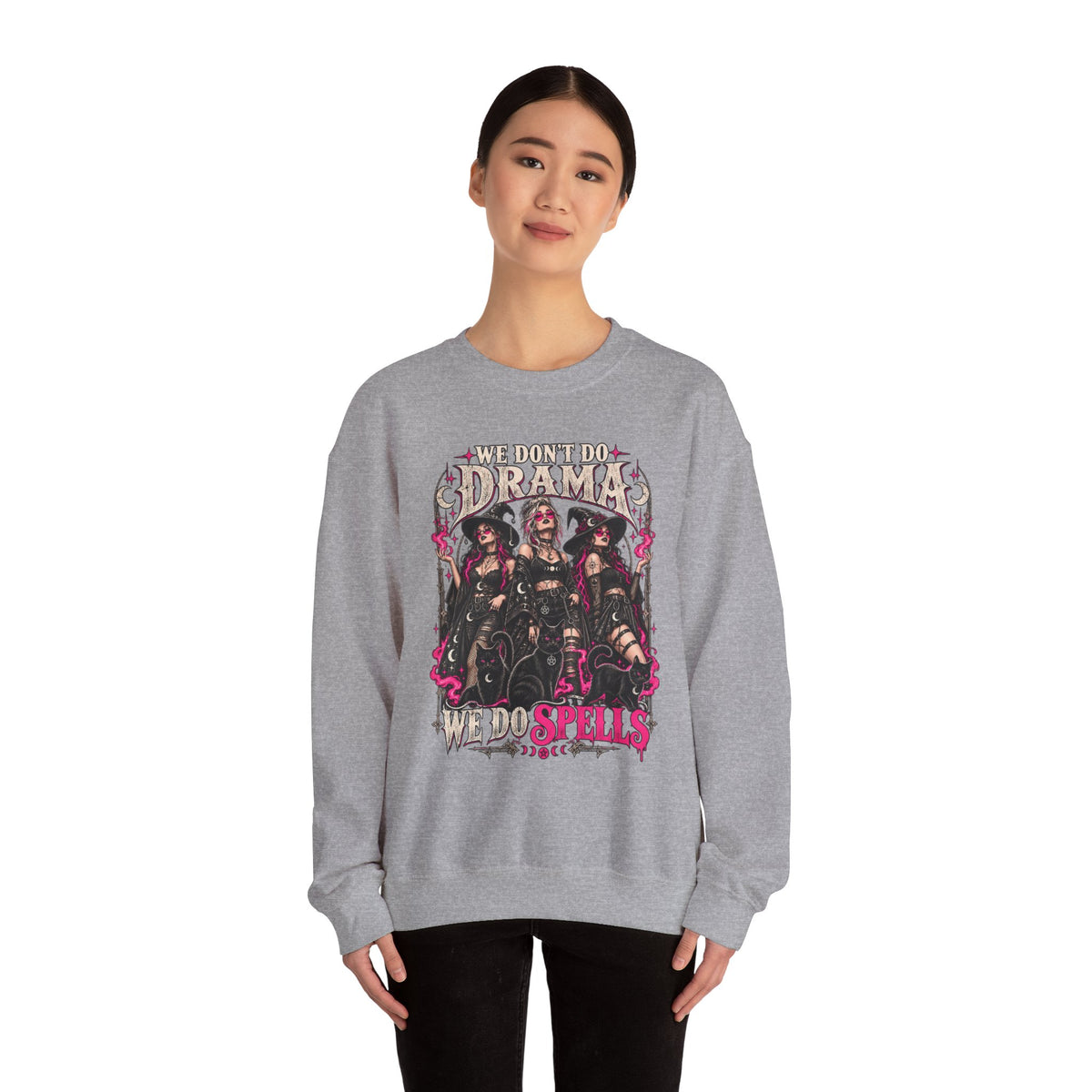 We Don't Do Drama We Do Spells Witch Gildan 18000 Sweatshirt