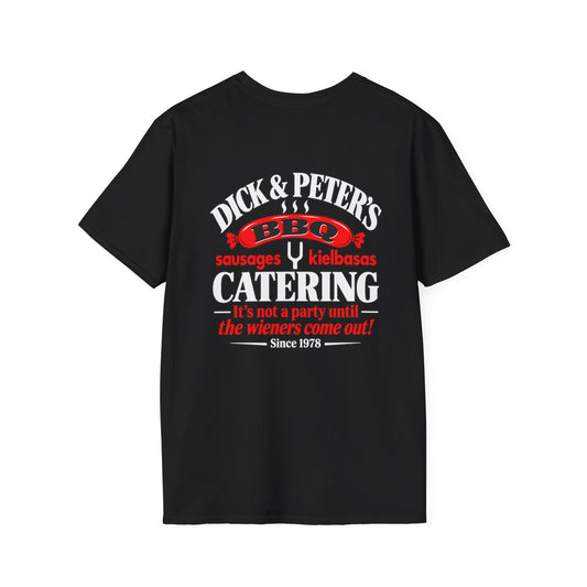 Dick & Peter’s BBQ Catering Shirt – Funny Sausage Wiener Party Humor Tee