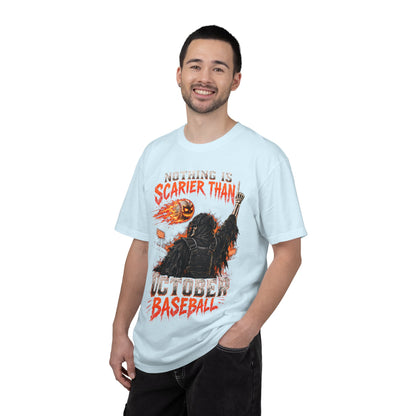 October Baseball Halloween Comfort Colors Graphic T-Shirt