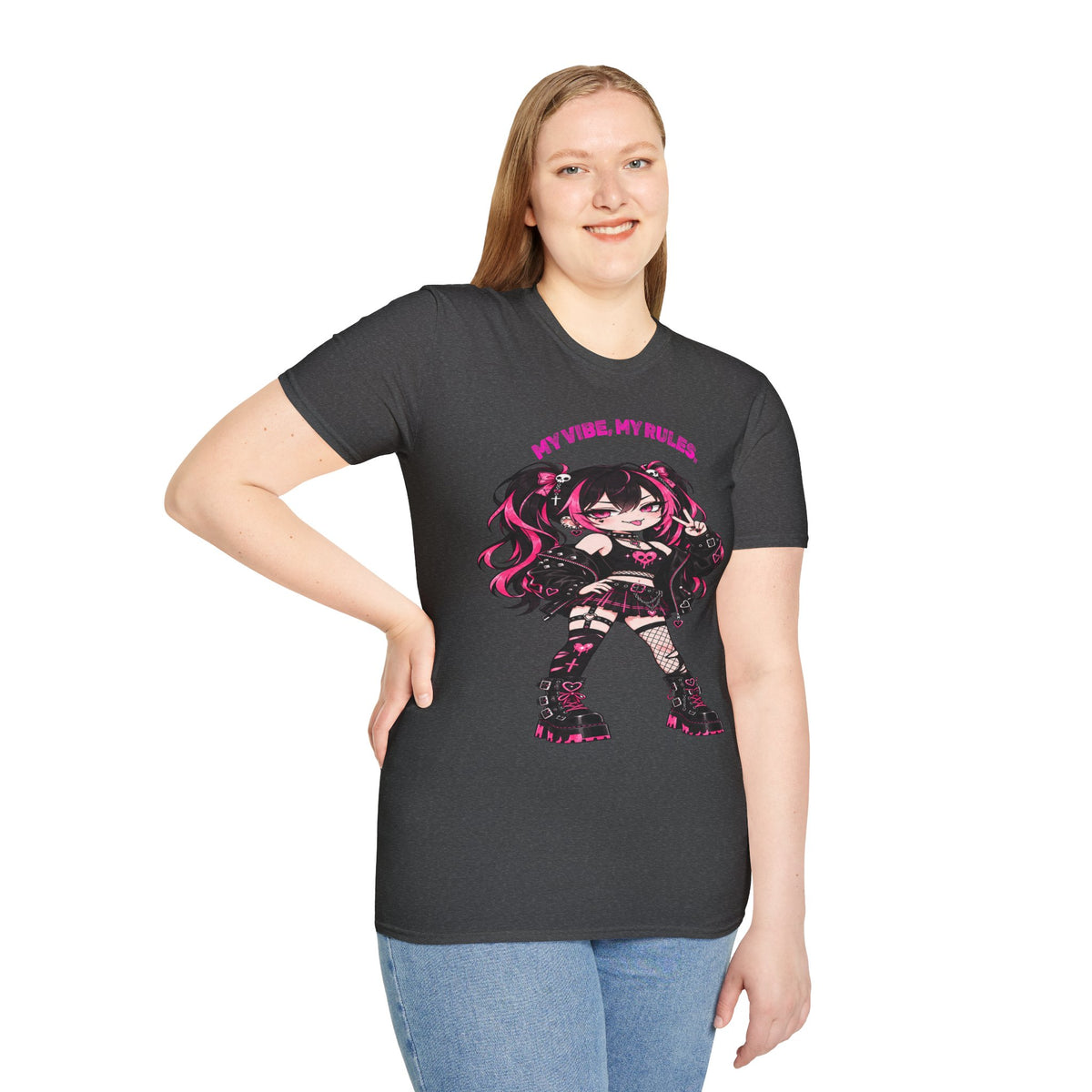 My Vibe, My Rules Anime Chibi Graphic Tee