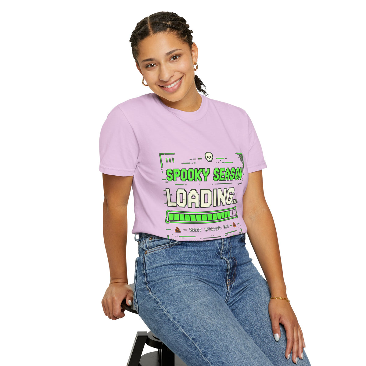 Spooky Season Loading Gamer Halloween Comfort Colors Tee