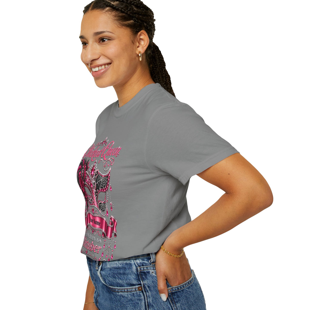 Personalized Wicked Queen October Birthday Comfort Colors Tee