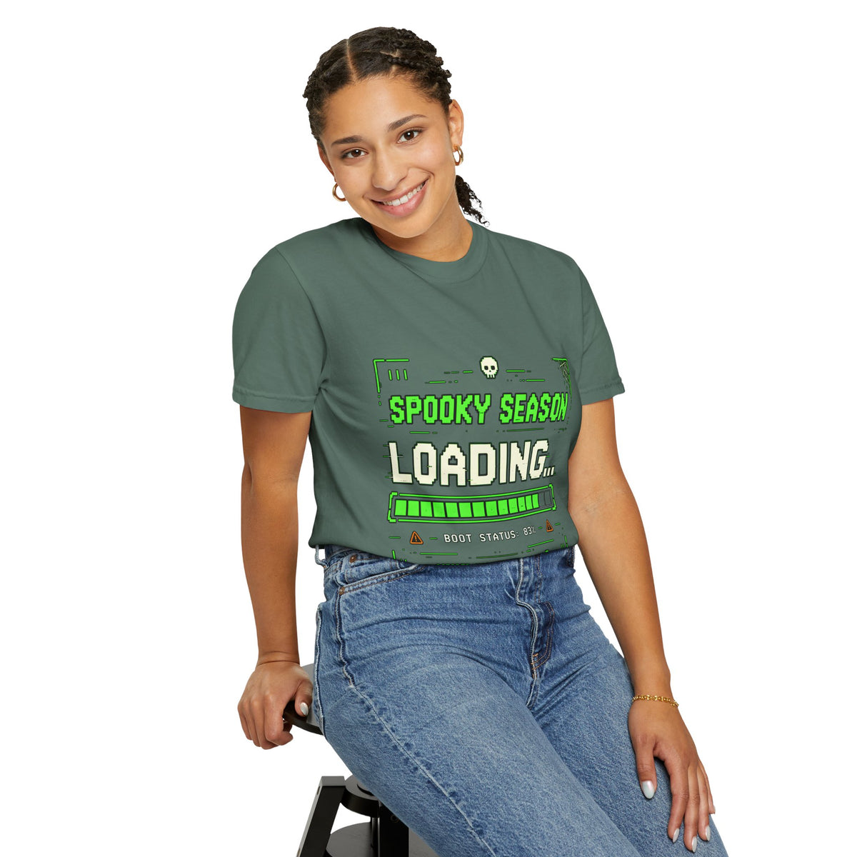 Spooky Season Loading Gamer Halloween Comfort Colors Tee