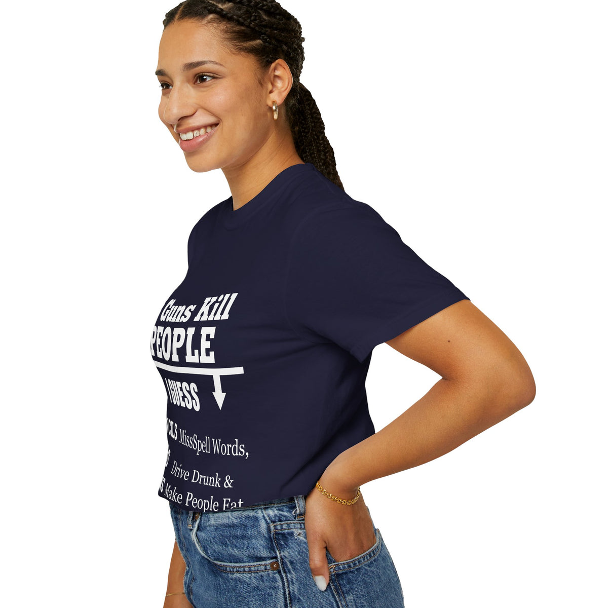 If Guns Kill People Funny Firearm Statement Comfort Colors Tee