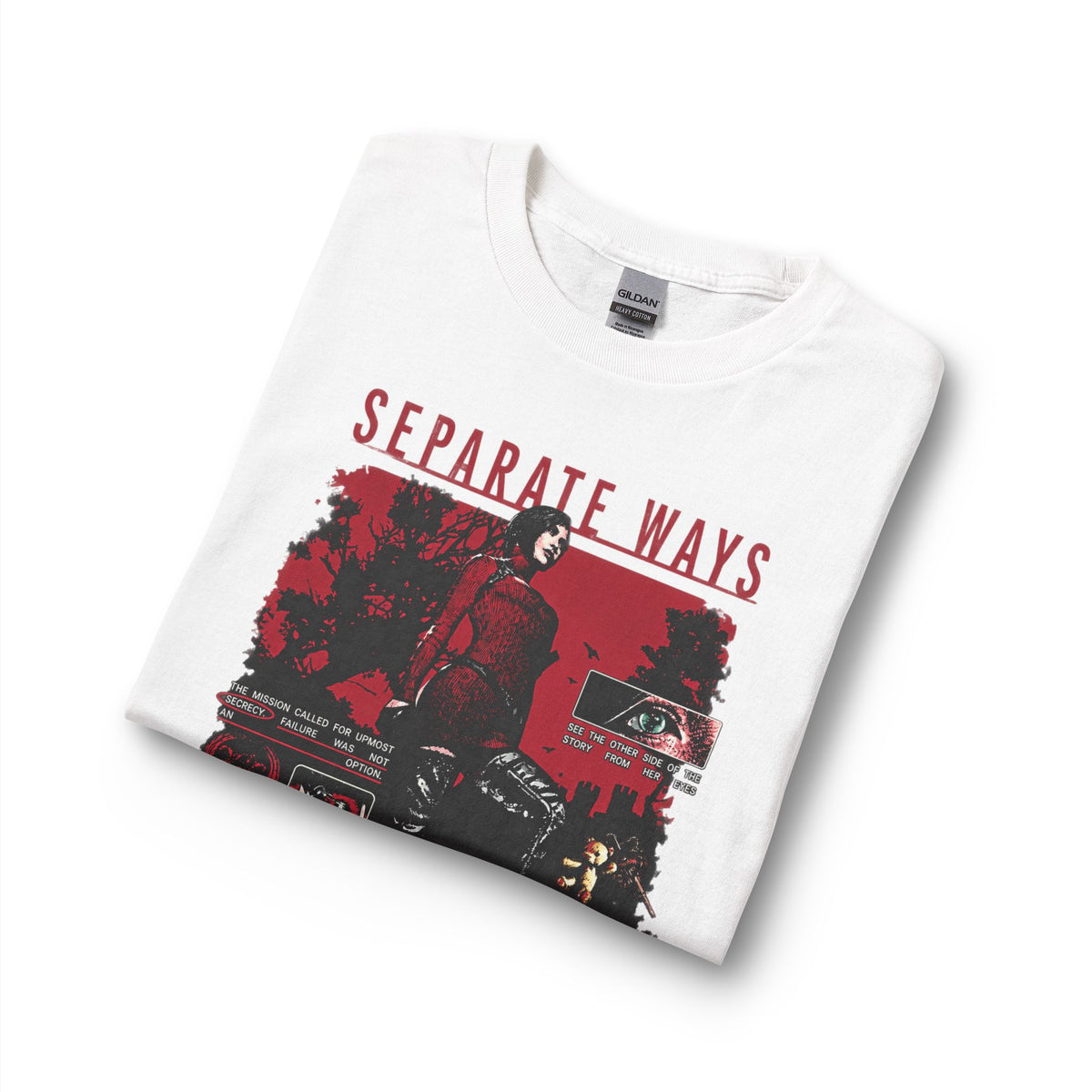 Separate Ways Survival Horror Gildan Heavy Cotton Long Sleeve Tee