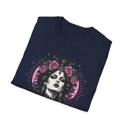 Pink Spooky Queen Pastel Gothic Glamour Witch T-Shirt