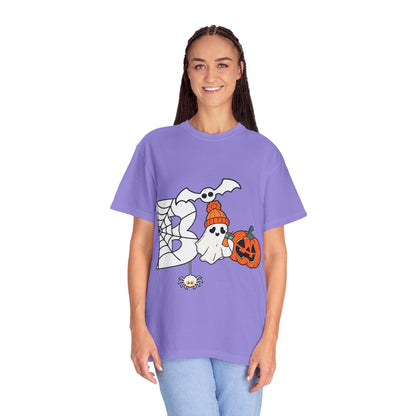 Cute Ghost Pumpkin Cozy Halloween Comfort Colors T-Shirt