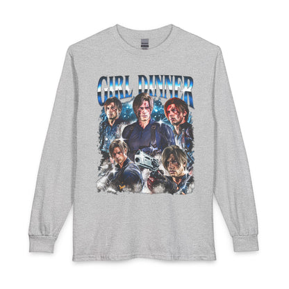 Girl Dinner Survival Horror Gildan Heavy Cotton Long Sleeve Tee