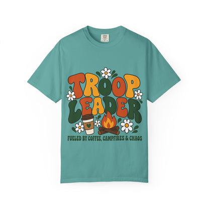 Troop Leader Coffee Campfires Chaos Comfort Colors Tee