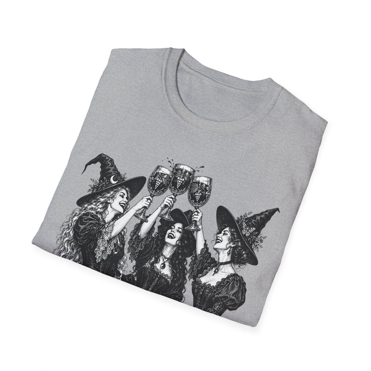 Coven Meeting Witch Wine T-Shirt