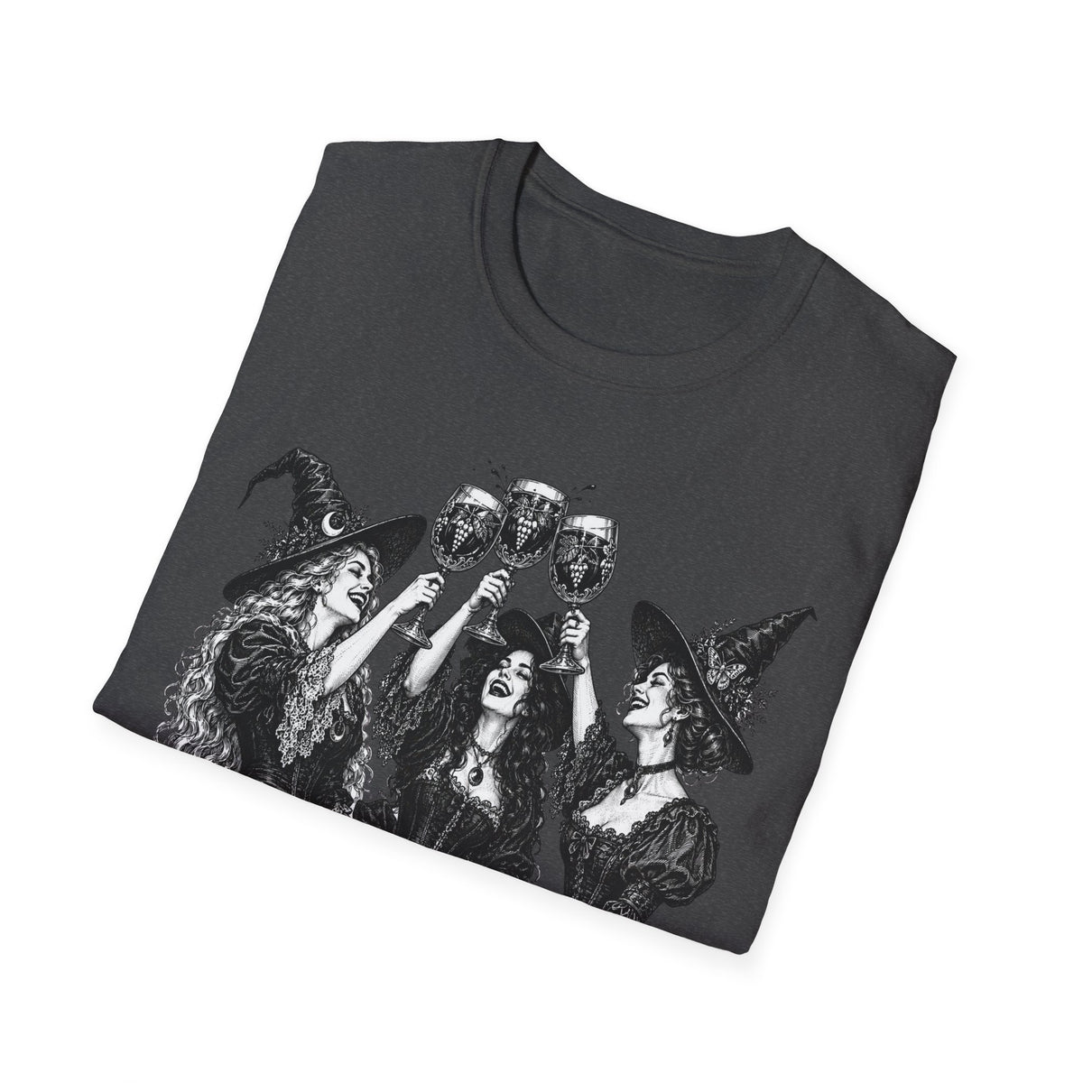 Coven Meeting Witch Wine T-Shirt