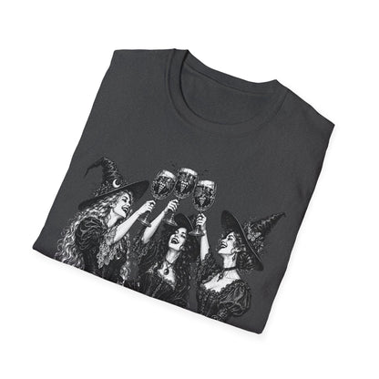 Coven Meeting Witch Wine T-Shirt