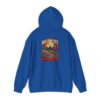 Welcome to Raccoon City Halloween 2026 Gildan 18500 Hoodie