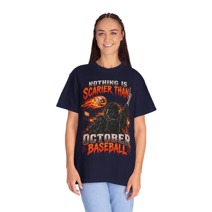 October Baseball Halloween Comfort Colors Graphic T-Shirt