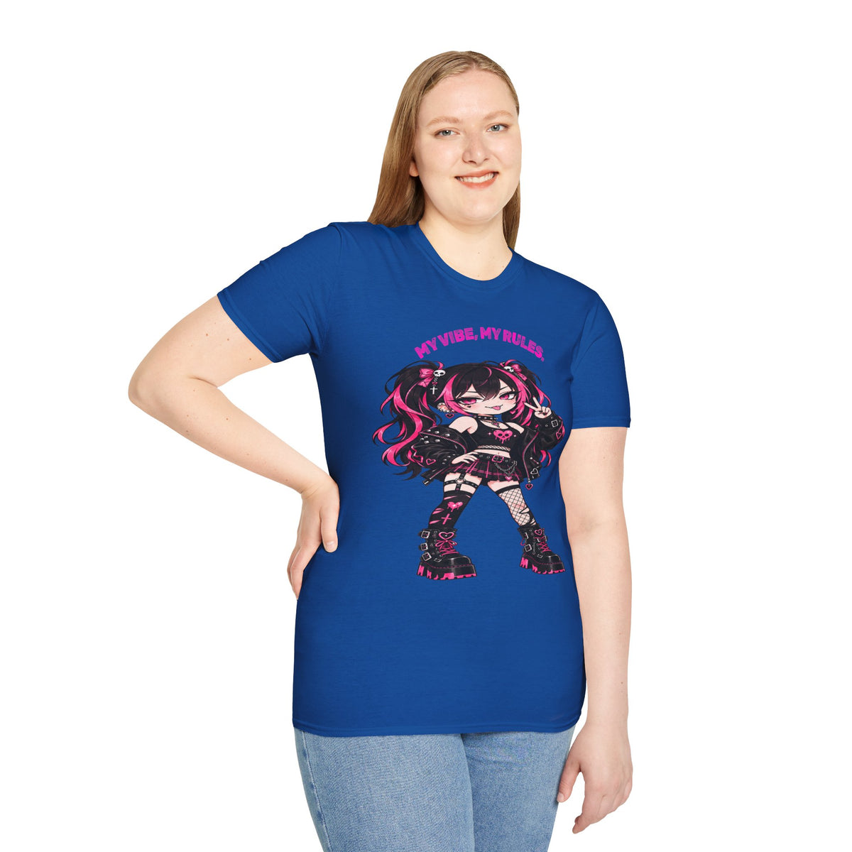 My Vibe, My Rules Anime Chibi Graphic Tee