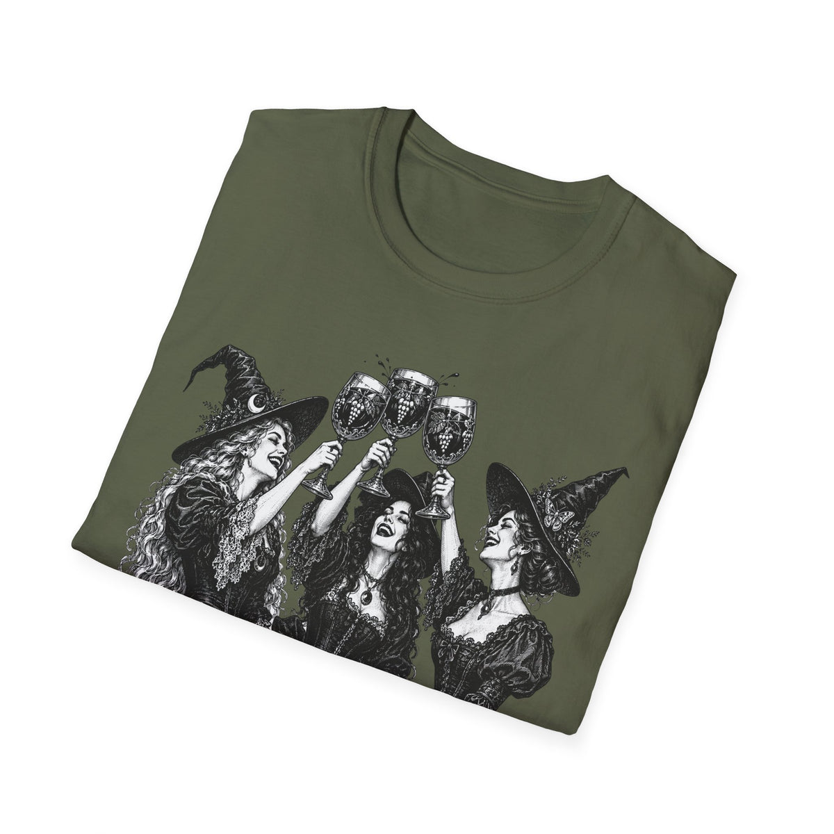 Coven Meeting Witch Wine T-Shirt