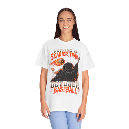 October Baseball Halloween Comfort Colors Graphic T-Shirt