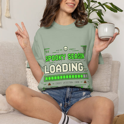Spooky Season Loading Gamer Halloween Comfort Colors Tee