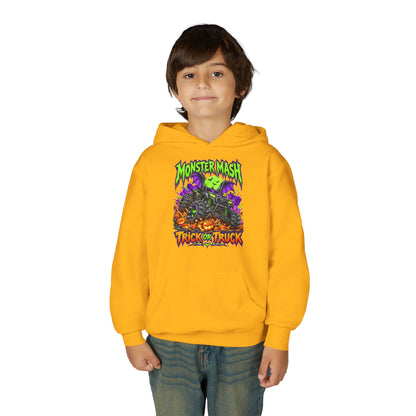 Monster Mash Trick or Truck Youth Halloween Hoodie