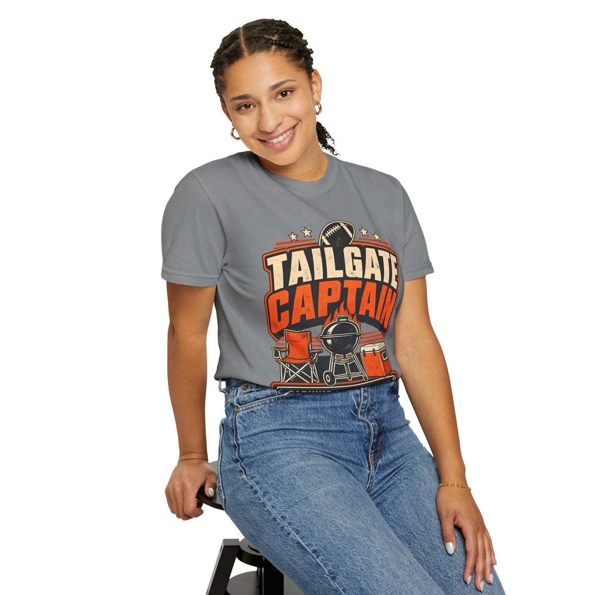 Tailgate Captain Football Game Day Comfort Colors T-Shirt