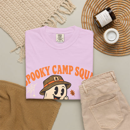 Spooky Camp Squad Campfires & Cobwebs Comfort Colors Tee
