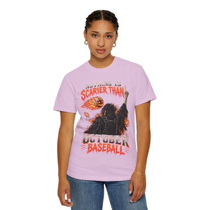 October Baseball Halloween Comfort Colors Graphic T-Shirt