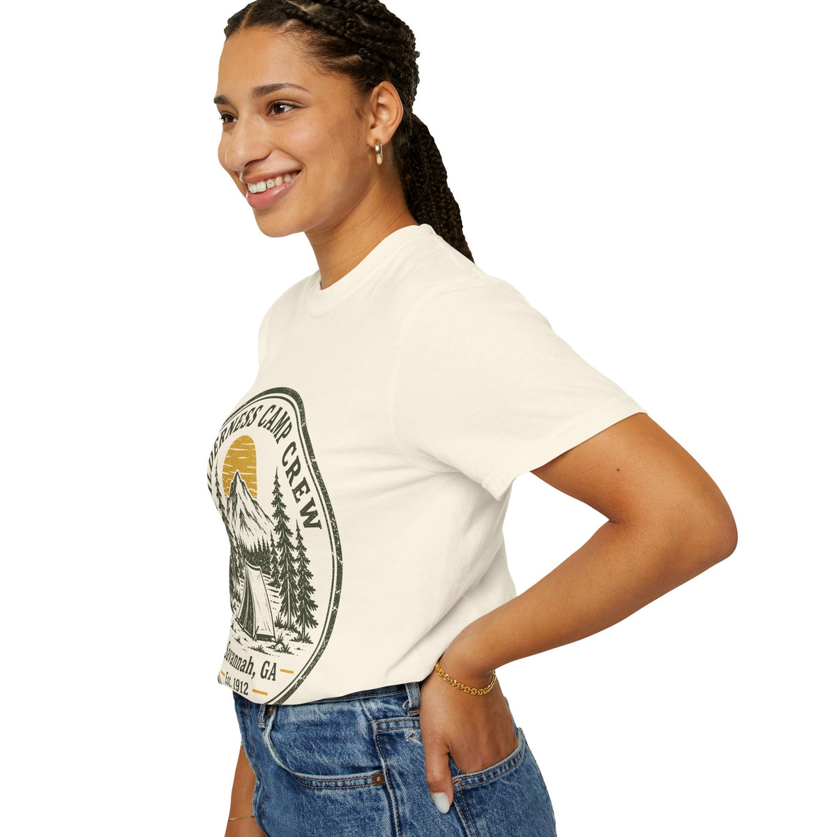 Wilderness Camp Crew Savannah GA Comfort Colors Tee