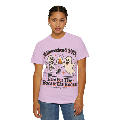 Halloweekend 2026 Boos & Booze Comfort Colors Tee