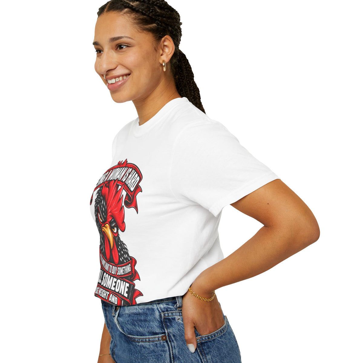 Being a Woman Is Hard Funny Comfort Colors T-Shirt