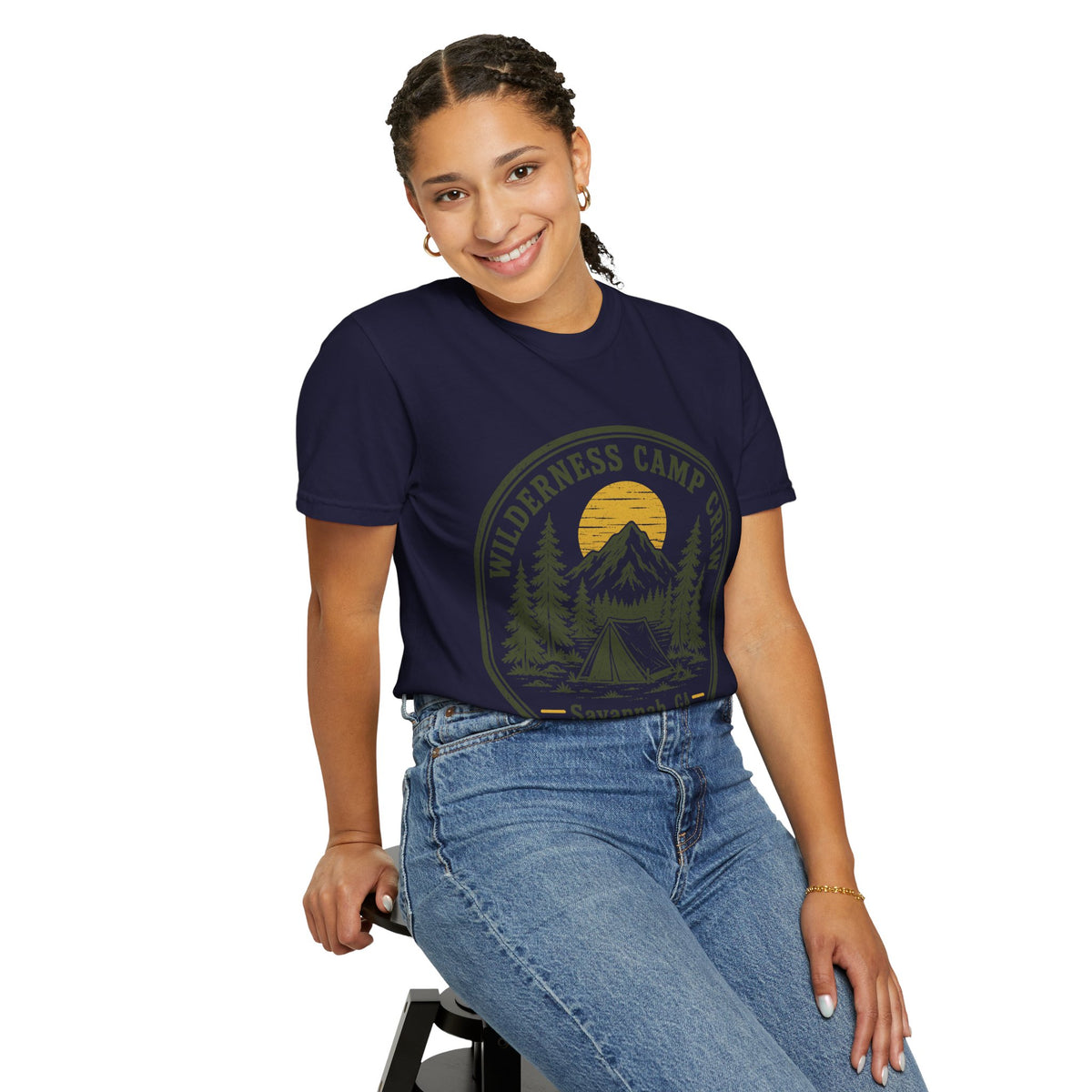 Wilderness Camp Crew Savannah GA Comfort Colors Tee