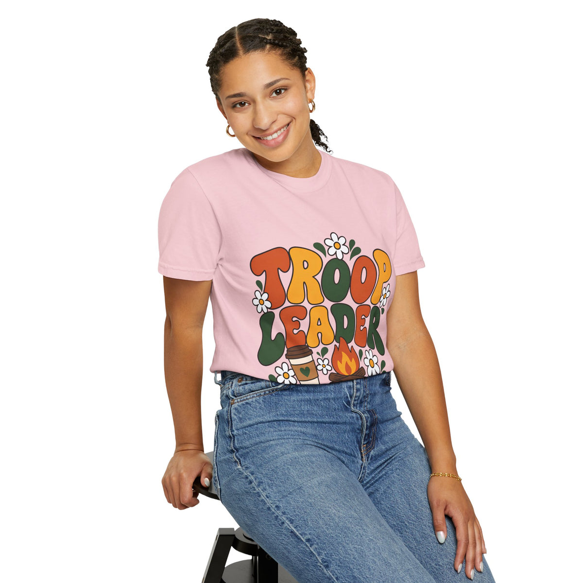 Troop Leader Coffee Campfires Chaos Comfort Colors Tee