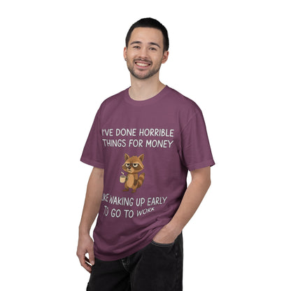 I've Done Horrible Things for Money Funny Raccoon Tee
