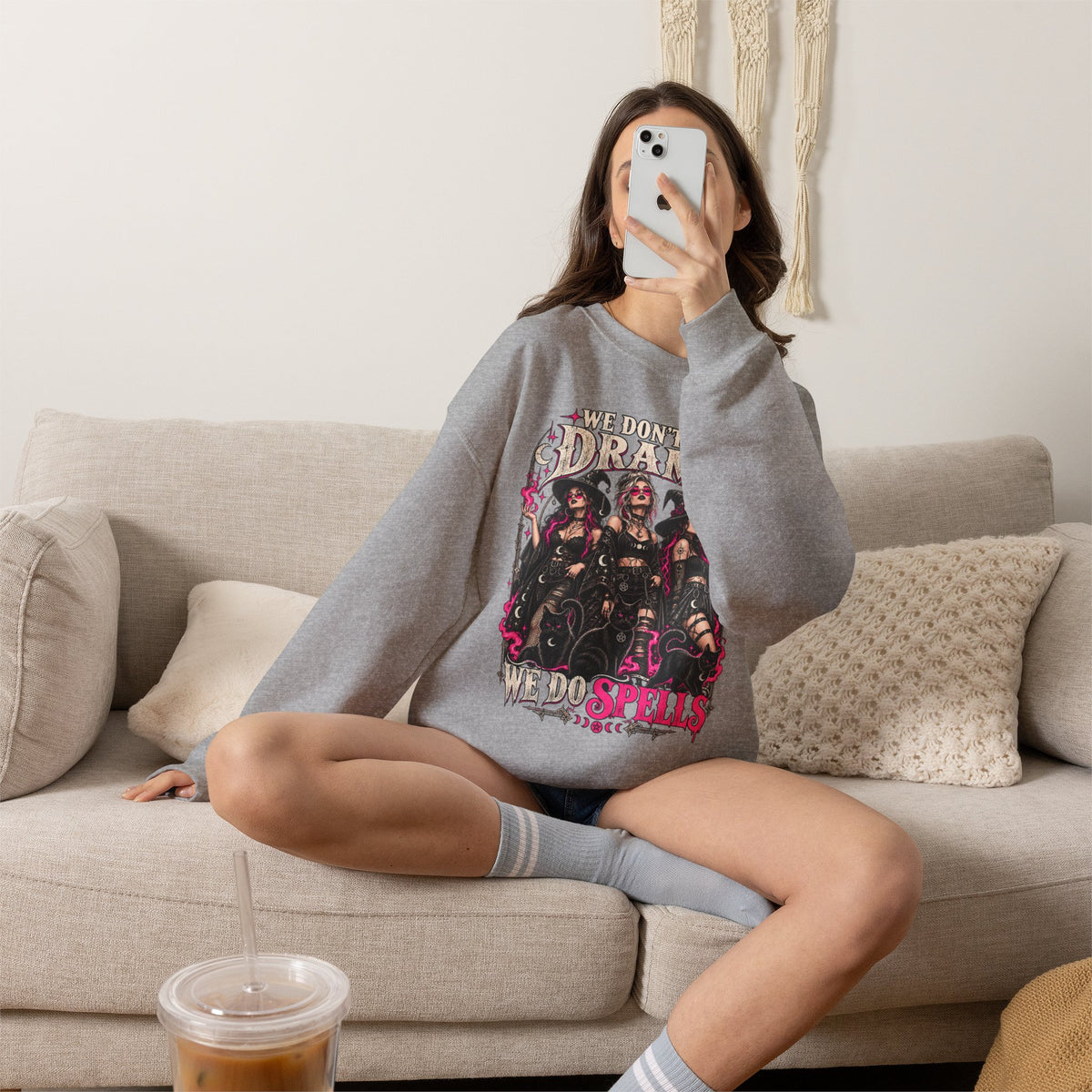 We Don't Do Drama We Do Spells Witch Gildan 18000 Sweatshirt
