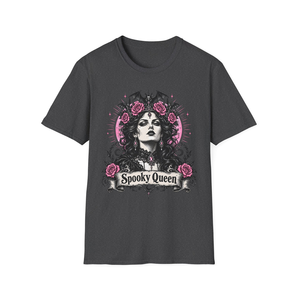 Pink Spooky Queen Pastel Gothic Glamour Witch T-Shirt