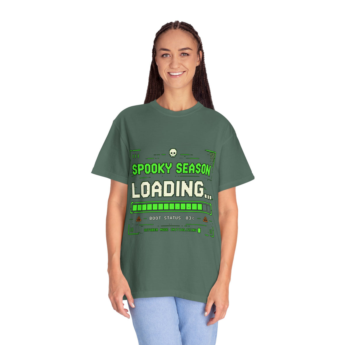 Spooky Season Loading Gamer Halloween Comfort Colors Tee