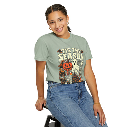 Tis the Season Spooky Halloween Comfort Colors Graphic Tee