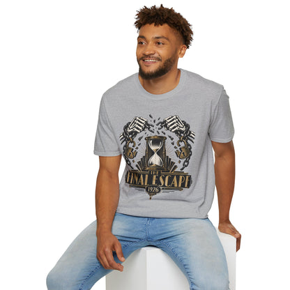 The Final Escape 1926 Shirt – Skeleton Chains Hourglass Art Deco Tee