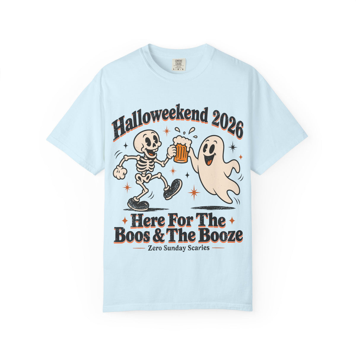 Halloweekend 2026 Boos & Booze Comfort Colors Tee