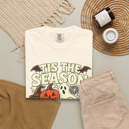 Tis the Season Spooky Halloween Comfort Colors Graphic Tee
