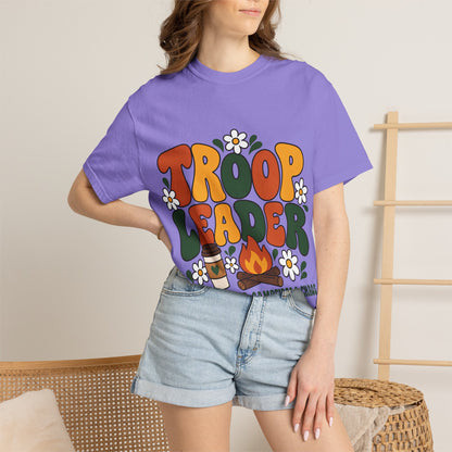 Troop Leader Coffee Campfires Chaos Comfort Colors Tee