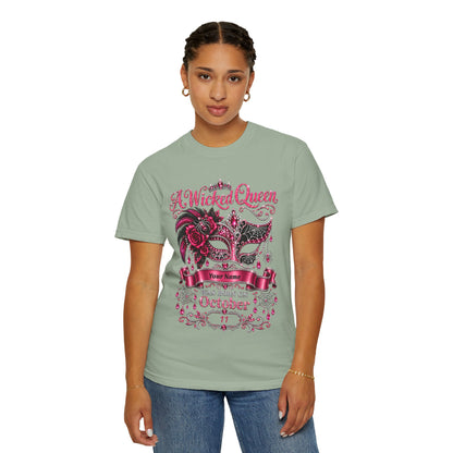 Personalized Wicked Queen October Birthday Comfort Colors Tee