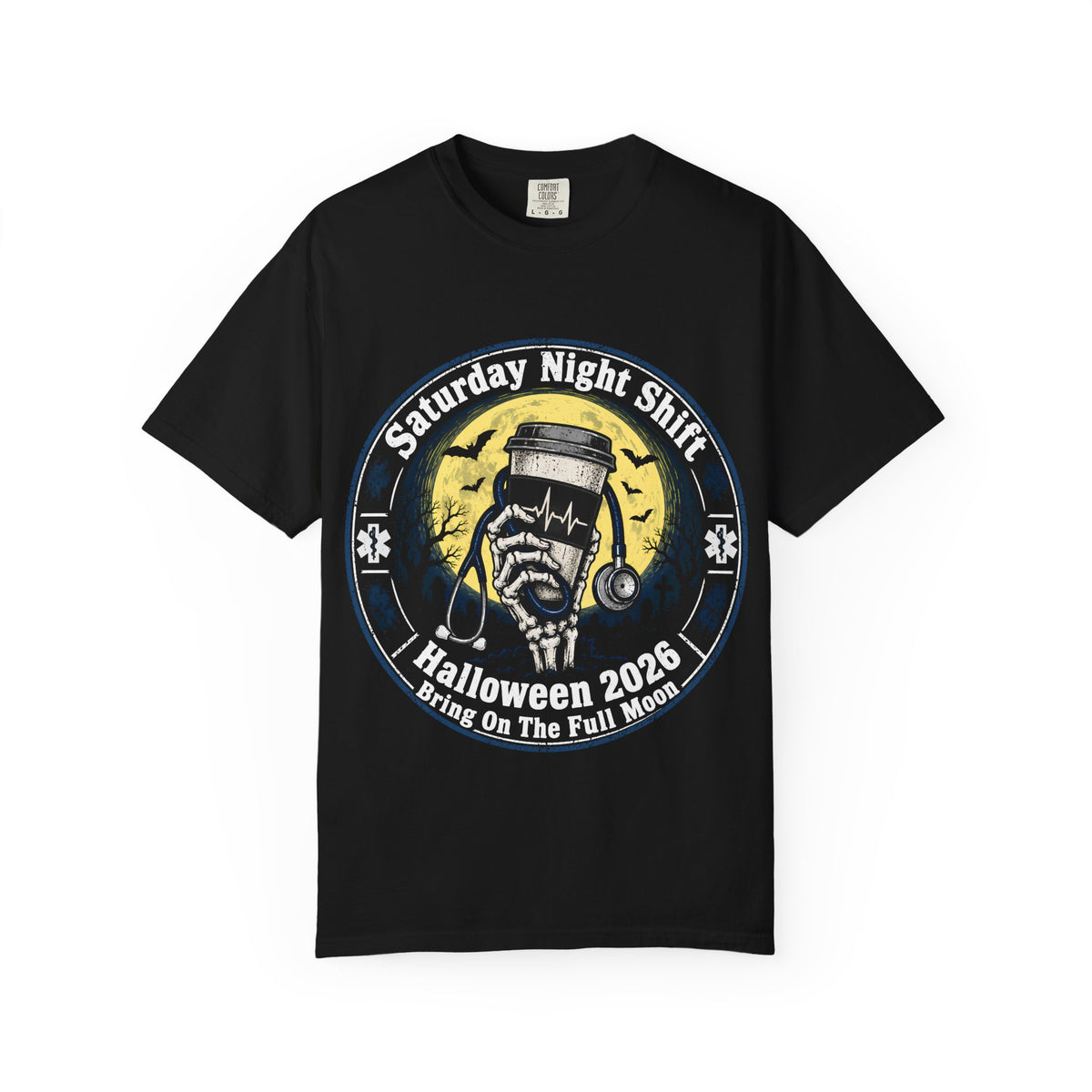 Saturday Night Shift Halloween 2026 Comfort Colors Tee