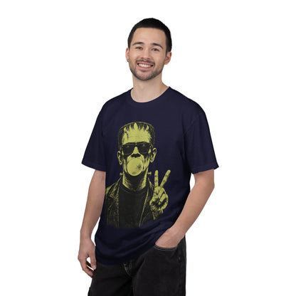 Frankenstein Bubblegum Peace Sign Comfort Colors T-Shirt