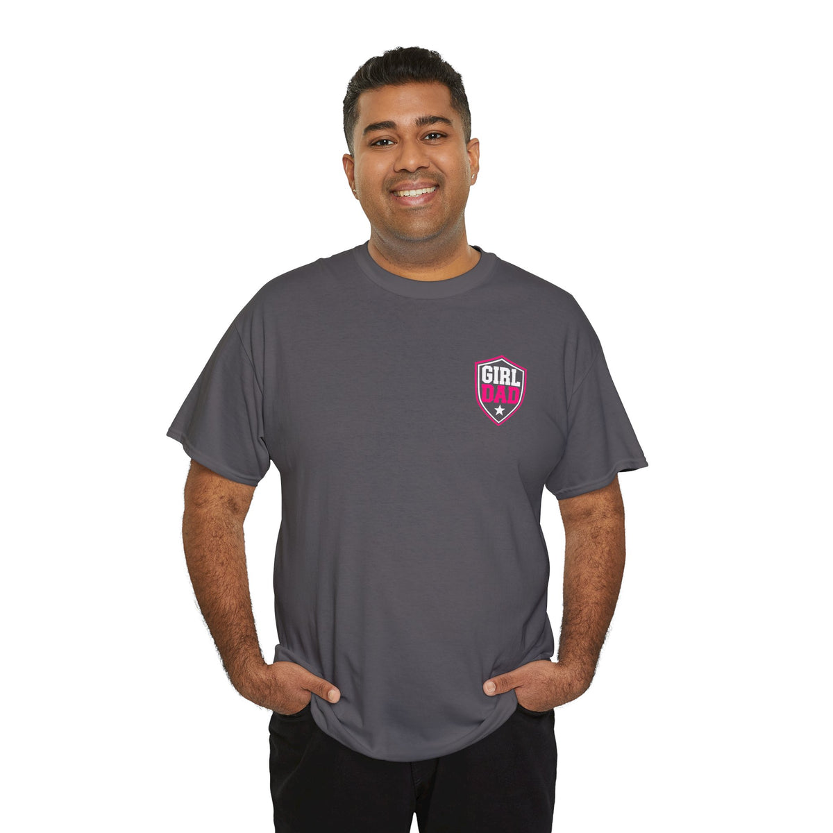 Girl Dad I Raise Strong Girls Graphic Tee