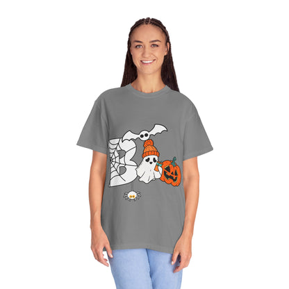 Cute Ghost Pumpkin Cozy Halloween Comfort Colors T-Shirt