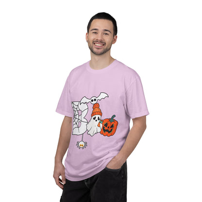 Cute Ghost Pumpkin Cozy Halloween Comfort Colors T-Shirt