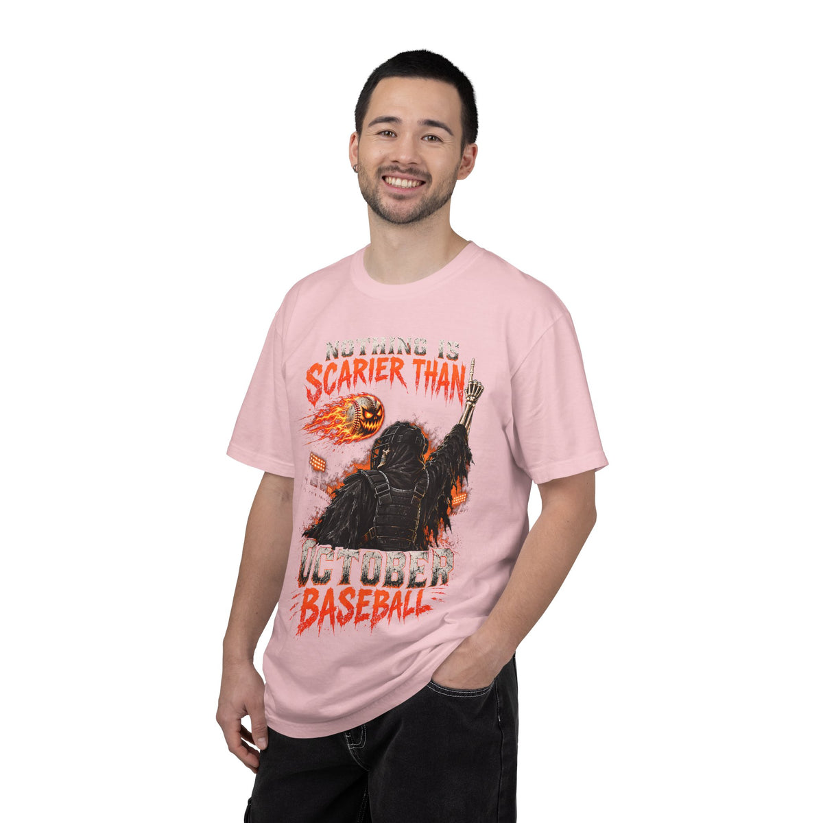 October Baseball Halloween Comfort Colors Graphic T-Shirt