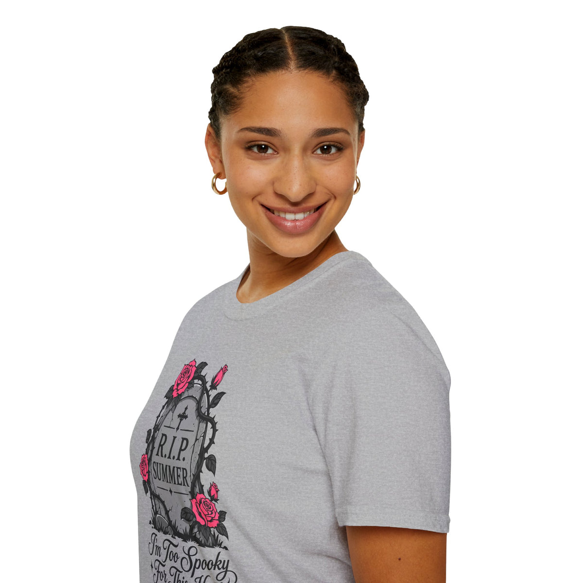RIP Summer I'm Too Spooky For This Heat Shirt – Gothic Fall Halloween Tee